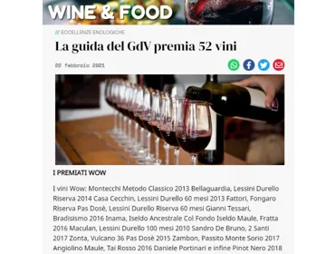 La guida del GdV premia 52 vini - SANDRO DE BRUNO - Giornale di Vicenza