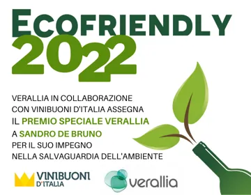 PREMIO SPECIALE ECOFRIENDLY VERALLIA VINIBUONI D'ITALIA SANDRO DE BRUNO