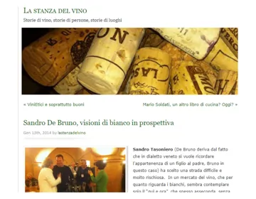 LA STANZA DEL VINO | SANDRO DE BRUNO VISIONI DI BIANCO IN PROSPETTIVA