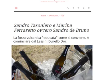 VINO E CIBO - LA FORZA VULCANCA E IL DURELLO DI SANDRO DE BRUNO