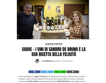 VINO DA BERE - I VINI DI SANDRO E LA SUA RICETTA DELLA FELICITA'